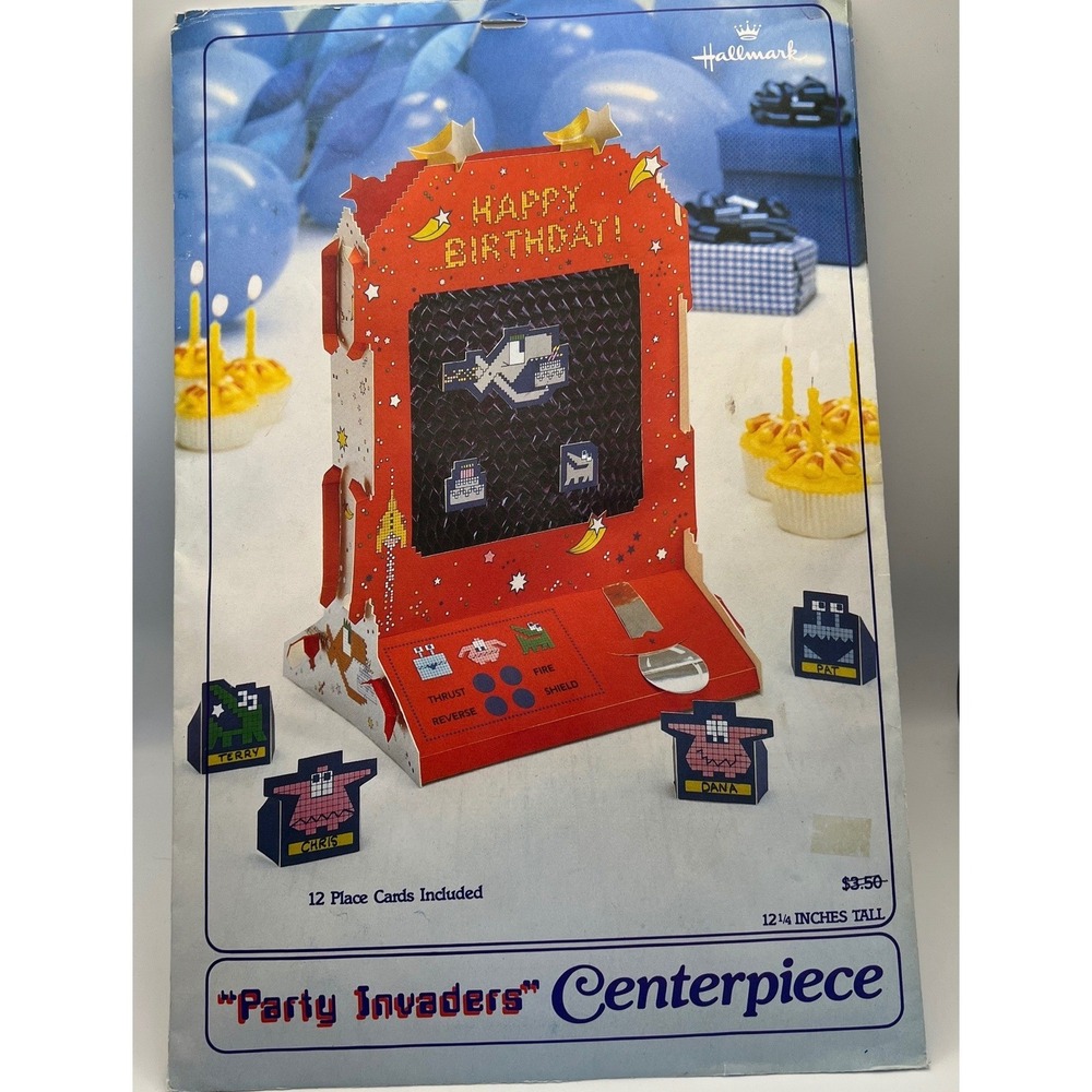 Hallmark Party Invaders Centerpiece Lot of 5 New In Package Deadstock 1982